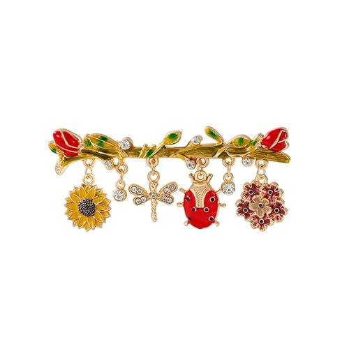Brosche 1 Blume Libelle Quaste Brosche Damen Kleid Pin Accessoires Corsage Brosche 1 Blume Libelle Quaste Brosche Damen Kleid Pin Accessoires Corsage von Generic