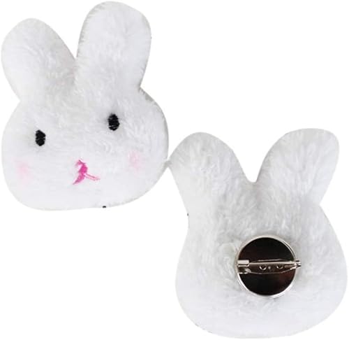 Brosche Pin, Lovely Rabbit Bear Plüsch Puppe Brosche Pin Tasche Dekoration Revers Zubehör Verarbeitete Mode von Generic