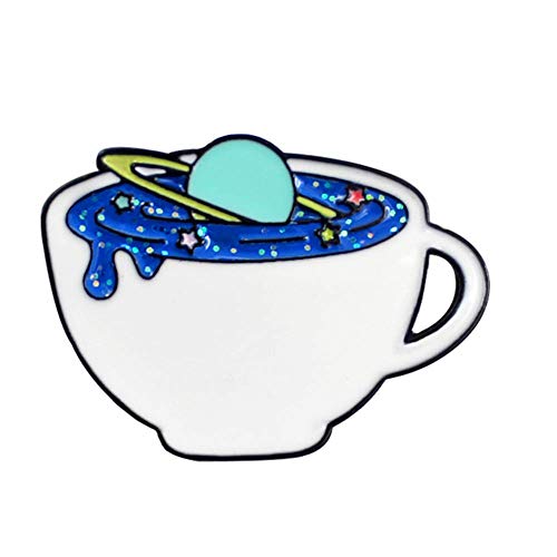 Brosche Pin Cool Enamel Planet Cup Frauen Jeanshemd Revers Pin Button Badge von Generic