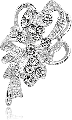 Brosche mit Schleife, Brosche für Damen, Schmuck, Hochzeit, Anstecknadel, Korsage von Generic