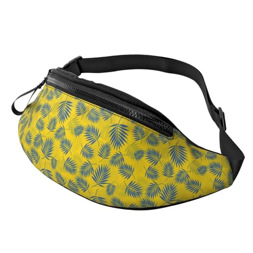 Brusttasche Gelbe Palmblätter Stylisch Handytasche Tasche Mit Reißverschluss Hüfttaschen Für Spazieren Herren Hundetraining 14X35Cm Brusttasche Gelbe Palmblätter Stylisch Handytasche Tasche Mit Reißverschluss Hüfttaschen Für Spazieren Herren Hundetraining 14X35Cm von Generic