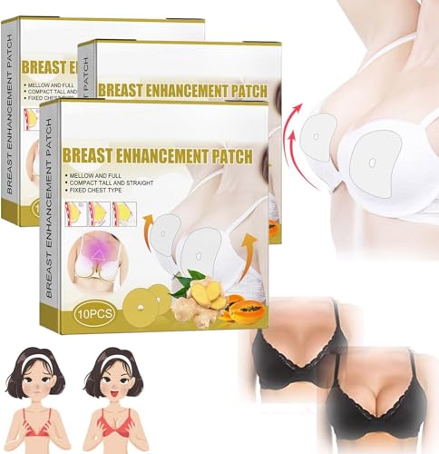 Brustvergrößerungs-Patch, 2024 neue Ingwer-Brust-Vergrößerungs-Patches, Brustvergrößerung, aufrechter Lifter, Bruststraffung, Patch zur Verbesserung des Durchhängens, 3 Stück von Generic