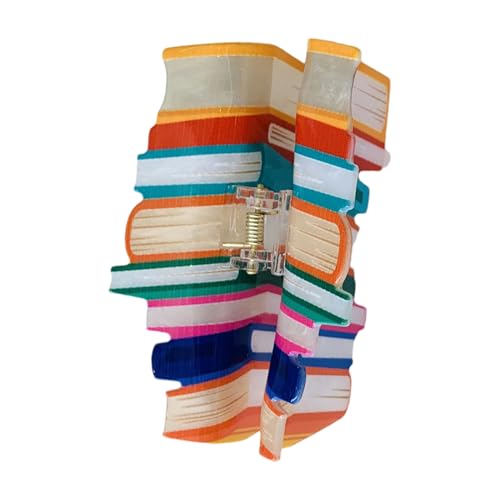 Buch-Haarspange – große Haarkrallen, Buch-Haarspangen, Krallenzange | Lustige Bonbonfarbe, Krokodil-Haar-Zubehör für das Studium Buch-Haarspange – große Haarkrallen, Buch-Haarspangen, Krallenzange | Lustige Bonbonfarbe, Krokodil-Haar-Zubehör für das Studium von Generic