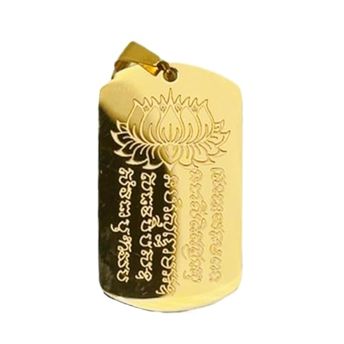 Buddhistischer Anhänger, Buddhistischer Anhänger Amulett - Religion für Schlüsselanhänger Schriften - Buddhism Keychain Charming for Women Men, Blessing Amulet Necklace, riferimento alla von Generic