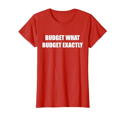 Budget Welches Budget genau T-Shirt, Damen, Rot, 3XL von Generic