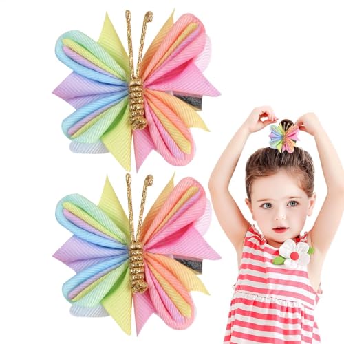 Bunte Haarspangen, Schmetterlings-Haarspangen für Frauen – Haarschmuck mit exquisiter Netz-Haarspange – festliche Haarspangen aus Netzgewebe von Generic
