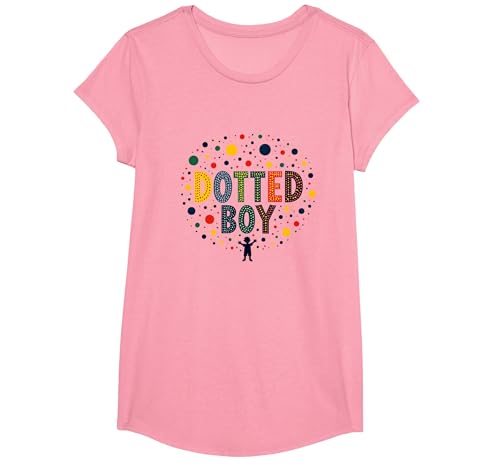 Bunte Kunst für Jungen, gepunktet, Verspieltes Kindheitswunder T-Shirt, Girls, Rosa, XS von Generic