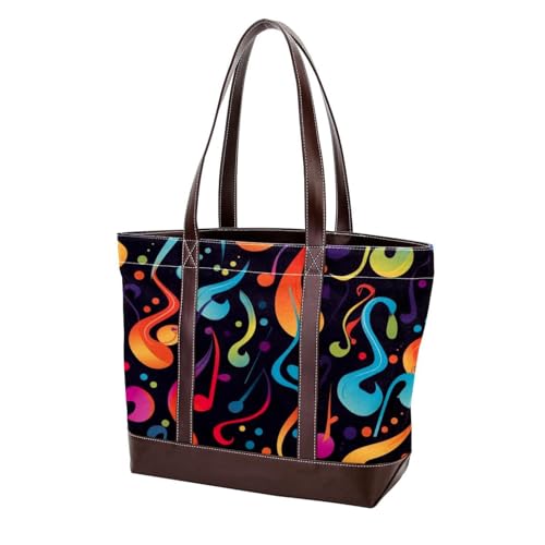 Bunte Notizen: 123 Schultertaschen für Damen, groß, weich, gewaschenes Leder und strapazierfähige Handtaschen von Generic