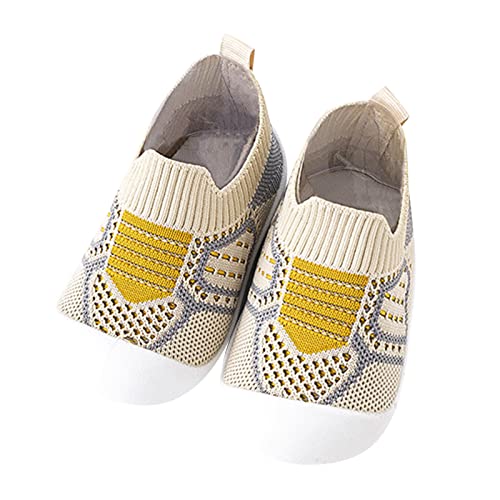 Bunte Schuhe Herren Kleinkind Kinder Kleinkind Neugeborenes Baby Mädchen Schuhe Erste Atmungsaktive Weiche Rutschfeste Verschleißfeste Krippenschuhe Prewalker Sneaker Turnschuhe 25 (Khaki, 24 Toddler) von Generic