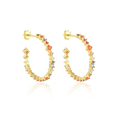 Bunte Zirkon Ohrringe Ohrstecker Für Frauen Piercing Ohrringe Schmuck Pendientes von Generic