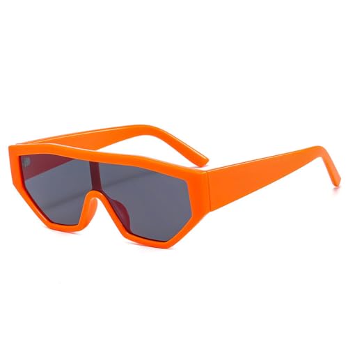 Bunte einteilige Katzenaugen-Sonnenbrille für Damen, Retro-Farbverlauf, UV400-Brille, Herren-Sonnenbrille in Gelee-Farbe Generic315315 von Generic