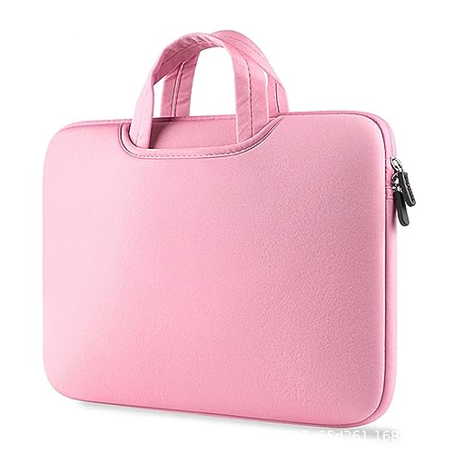 Bunte und plüschige Laptoptasche für Arbeit und Unterricht Kleider Damen Mit Taschen (Pink, 15) von Generic