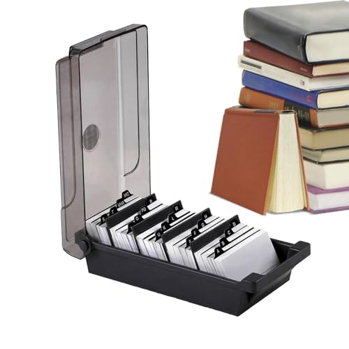Business Card Holder | Large Capacity Card Case - Large Business Card Holder for Desk, Business Card Case Organizer with 500 Capacity, Tabs Business Card Holder | Large Capacity Card Case - Large Business Card Holder for Desk, Business Card Case Organizer with 500 Capacity, Tabs von Generic