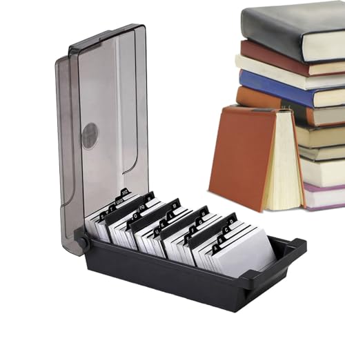 Business Card Holder | Large Capacity Card Case - Large Business Card Holder for Desk, Business Card Case Organizer with 500 Capacity, Tabs von Generic
