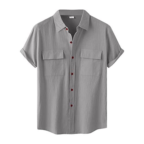Business Hemd Herren Kurzarm Bequem Oberteile Mit 2 Brusttasche Mit Kragen Button-up Leichte Hemden Basic Shirt Sweater Sommerhemd Business Tops Freizeithemden Modisches Bequemes Sommer Business Hemd Herren Kurzarm Bequem Oberteile Mit 2 Brusttasche Mit Kragen Button-up Leichte Hemden Basic Shirt Sweater Sommerhemd Business Tops Freizeithemden Modisches Bequemes Sommer von Generic