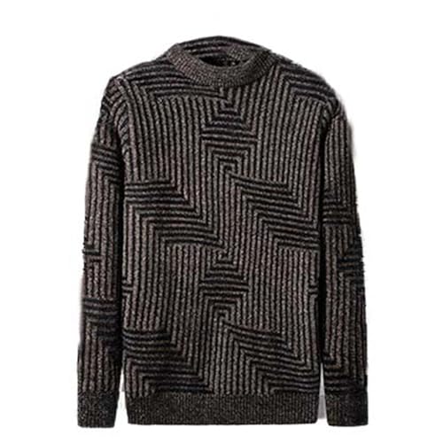 Business Pullover Herren - Half Zip Pullover Herren Ohne Kapuze Oversize Cartoon Pulli Rundhalsausschnitt mit Rundhals Herren Strickpullover Autumn Winter Sweatshirts von Generic