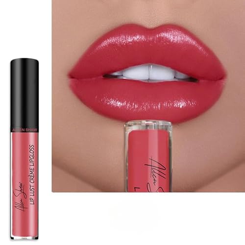 CHACHE Moisturizing Non-Dry Lip Glaze Lipstick Hydrating Shiny Long Lasting Lip Gloss für Frauen (1) von Generic