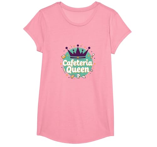 Cafeteria Queen: Regal Food Service Humor für Mittagessen Damen T-Shirt, Girls, Rosa, L Cafeteria Queen: Regal Food Service Humor für Mittagessen Damen T-Shirt, Girls, Rosa, L von Generic