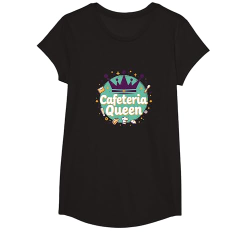 Cafeteria Queen: Regal Food Service Humor für Mittagessen Damen T-Shirt, Girls, Schwarz, Mittel Cafeteria Queen: Regal Food Service Humor für Mittagessen Damen T-Shirt, Girls, Schwarz, Mittel von Generic