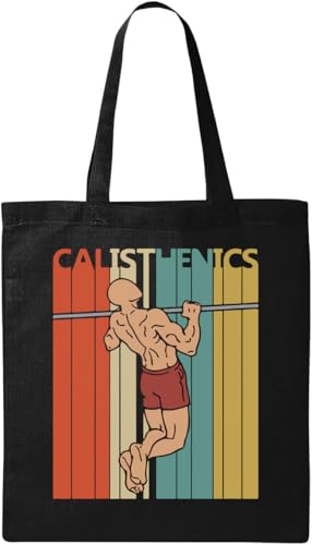 Calisthenics Retro Styled Poster Street Work Out natürliche ökologische Baumwolle Tragetasche schwarz, Schwarz, One Size, blacks, One size Calisthenics Retro Styled Poster Street Work Out natürliche ökologische Baumwolle Tragetasche schwarz, Schwarz, One Size, blacks, One size von Generic