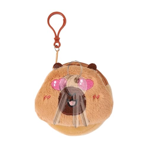 Capibara Taschenanhänger, Capibara Schlüsselanhänger - Plüschtiere Rucksackanhänger | Plüschschlüsselanhänger Realistischer Spielzeuganhänger für Weihnachten Plüschtiere für z, Liebe, von Generic