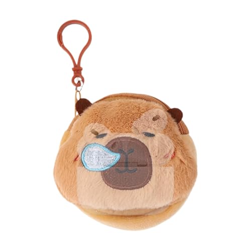 Capibara Taschenanhänger, Capibara Schlüsselanhänger - Plüschtiere Rucksackanhänger | Plüschschlüsselanhänger Realistischer Spielzeuganhänger für Weihnachten Plüschtiere für z, Nasenausfluss von Generic