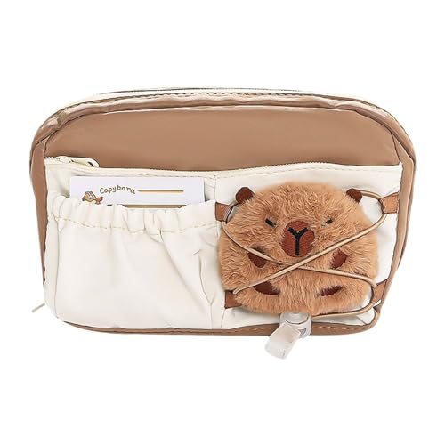 Capybara Federmäppchen, Schreibwaren-Aufbewahrungstasche, Federmäppchen, Kosmetiktasche, niedliches Stifteetui, Schreibtisch-Organizer für Schüler von Generic