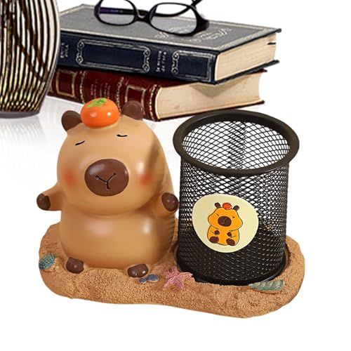 Capybara Stifthalter aus Metallgeflecht | Cartoon Capybara Container für Schreibwaren für Schüler, Stil 2, Consulte la descripción, Siehe Beschreibung von Generic