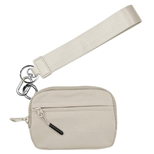 Card Wallet - Iris Brieftasche 2. Generation, Frauen Armbandbrieftasche | Kreditkarte Brieftasche wasserdichte Nylon Frauen Münzbaus, kompaktes Schlüsselring -Brieftasche mit Handgur von Generic