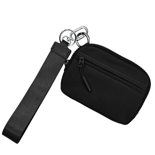 Card Wallet - Iris Brieftasche 2. Generation, Frauen Armbandbrieftasche | Kreditkarte Brieftasche wasserdichte Nylon Frauen Münzbaus, kompaktes Schlüsselring -Brieftasche mit Handgur von Generic