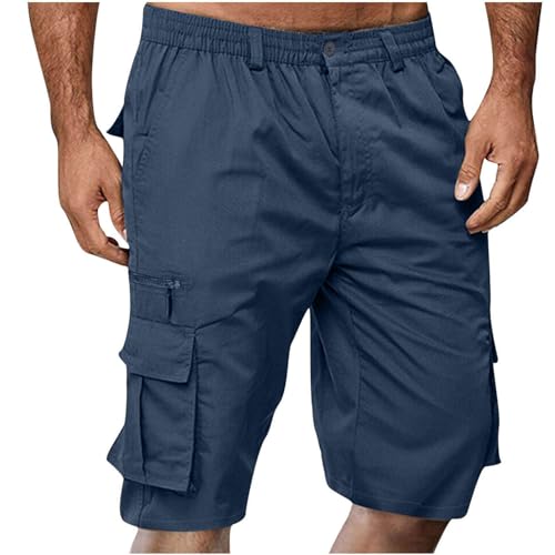 Cargo Shorts Herren Kurze Hosen Arbeitshosen Männer Kurz Cargohose mit Taschen Bermuda Sommerhose Elastischem Bund Freizeithose Sommer Herren-Shorts Einfarbig Große Größen Lässige Strandshorts Cargo Shorts Herren Kurze Hosen Arbeitshosen Männer Kurz Cargohose mit Taschen Bermuda Sommerhose Elastischem Bund Freizeithose Sommer Herren-Shorts Einfarbig Große Größen Lässige Strandshorts von Generic