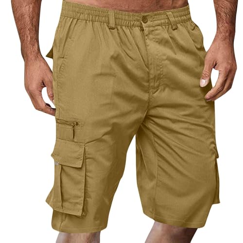 Cargo Shorts Herren - Kurze Hosen Sommer Bermuda Arbeitshose Elastische Taille Sportshorts Outdoor Freizeithose mit Taschen,Braun,4XL Cargo Shorts Herren - Kurze Hosen Sommer Bermuda Arbeitshose Elastische Taille Sportshorts Outdoor Freizeithose mit Taschen,Braun,4XL von Generic