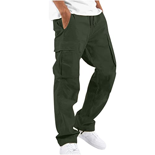 Cargohose Herren Hosen mit Seitentasche Comfort Fit Casual Jogger Cargo Jeans Hose Trainingshose Herren Sporthose Wanderhose Herren Lang Arbeitshosen Männer Outdoor Hosen Für Herren Y2K Streetwear von Generic