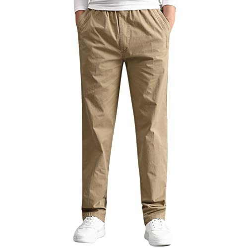 Cargohose Herren Männer Elastische Taille Chinohose Arbeitshosen Herren Baumwolle Outdoor Trekkinghose Armeegrün Plus Size Mode Ranger Hose für Jogger und Wandern Gelb XXL Cargohose Herren Männer Elastische Taille Chinohose Arbeitshosen Herren Baumwolle Outdoor Trekkinghose Armeegrün Plus Size Mode Ranger Hose für Jogger und Wandern Gelb XXL von Generic