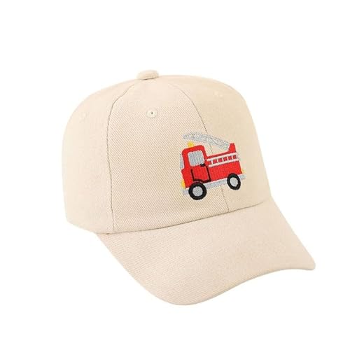 Cartoon Basecap Kinder Jungen Mädchen Draussen Sport Trucker Cap Feuerwehrauto Cap Kinder Kappe Mädchen Sommer UV Schutz Sonnenhut Verstellbar Snapback Schirmmütze Kinder Golf Cap 2-5 Jahre von Generic