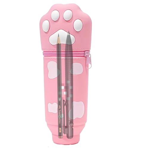 Cartoon Federmäppchen Federmäppchen - Katze Klaue Schreibwaren Tasche - Große Kapazität Silikon Schreibwaren Organizer Tasche für Schulmaterial, Rosa, riferimento alla descrizione, Siehe Cartoon Federmäppchen Federmäppchen - Katze Klaue Schreibwaren Tasche - Große Kapazität Silikon Schreibwaren Organizer Tasche für Schulmaterial, Rosa, riferimento alla descrizione, Siehe von Generic
