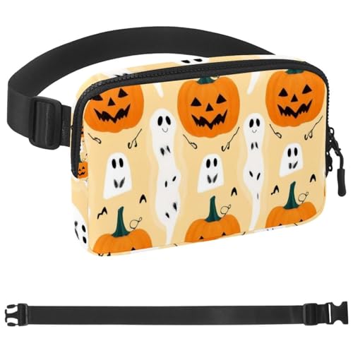 Cartoon-Halloween-397 Crossbody-Bauchtasche für Damen und Herren, Gürteltasche für Reisen, Freizeit, Spazierengehen, Laufen, Wandern, Radfahren, Mehrfarbig 04, 1.5x9.0x5.9in/4x23x15cm von Generic