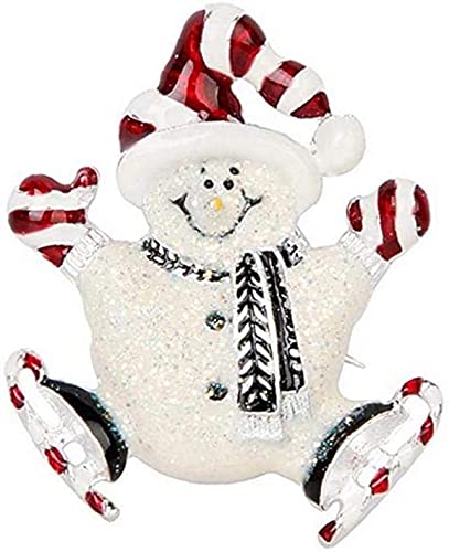 Cartoon-Legierung Schneemann Brosche Weihnachten Brosche Geschenk Dekoration Schmuck für Frauen Make-up Cartoon-Legierung Schneemann Brosche Weihnachten Brosche Geschenk Dekoration Schmuck für Frauen Make-up von Generic