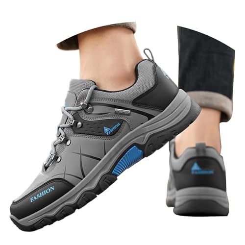 Casual Herren Schuhe Bequem Belüftet, Sportlich Wanderschuhe für Herren rutschfest, Outdoor Trekking Mesh Turnschuhe für Gymnastik Atmungsaktive Joggingschuhe Trekkingschuhe Abriebfest Bergschuhe von Generic