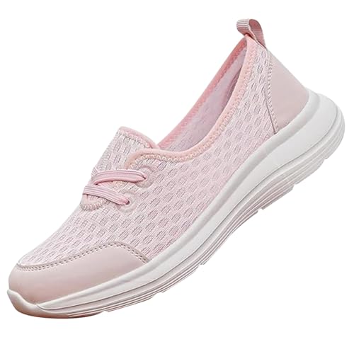 Casual Schuhe Damen Bequem, Atmungsaktive Slip-on Sneakers für Damen, Outdoor Schuhe für Jogging Trekking Low-Cut Belüftet Turnschuhe für Gymnastik Tennis Ohne Schnürsenkel rutschfest von Generic