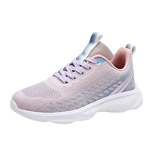 Casual Schuhe Damen Bequem, Trendy Sneakers für Running Damen, Outdoor Gymnastik Tennis Turnschuhe Belüftet Turnschuhe Mesh für Trekking Tessuto Atmungsaktive rutschfest Abriebfest von Generic