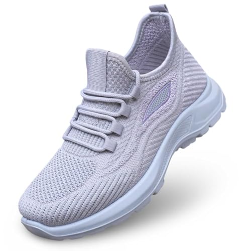 Casual Schuhe Damen Bequem, Trendy Turnschuhe für Damen Leichte, Outdoor Jogging Running Schuhe Atmungsaktive Laufschuhe für Gymnastik Jogging Trekking Sport Schuhe rutschfest Abriebfest von Generic