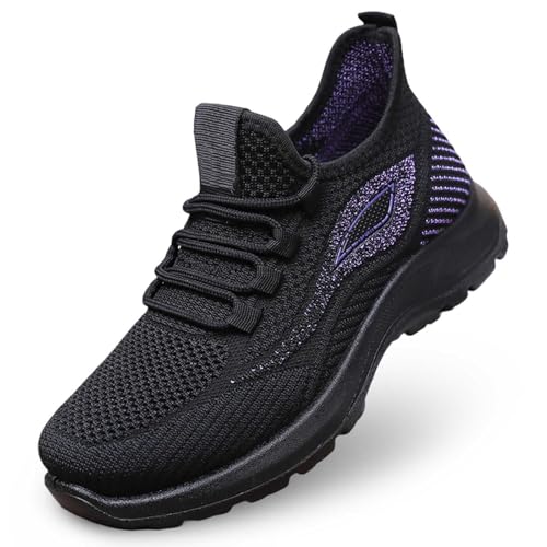 Casual Schuhe Damen Bequem, Trendy Turnschuhe für Damen Leichte, Outdoor Jogging Running Schuhe Atmungsaktive Laufschuhe für Gymnastik Jogging Trekking Sport Schuhe rutschfest Abriebfest von Generic
