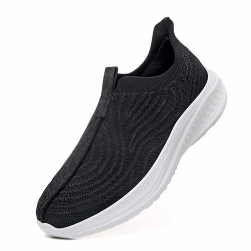 Casual Schuhe Herren Bequem, Atmungsaktive Slip-on Sneakers für Herren, Outdoor Schuhe für Jogging Trekking Low-Cut Belüftet Turnschuhe für Gymnastik Tennis Ohne Schnürsenkel rutschfest von Generic