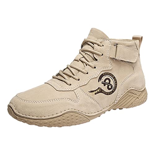 Casual Schuhe Herren Bequem Leichte, Sportlich Sneakers für Herren, Outdoor Jogging rutschfest Abriebfest Trekking Schuhe Low-Cut Belüftet Turnschuhe Mit Klettverschluss Große Größen Gymnastikschuhe von Generic