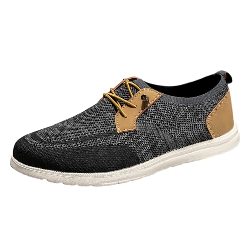 Casual Schuhe Herren Bequem Luftige, Atmungsaktive Slip-on Ladung für Herren, Outdoor Schuhe für Jogging Low-Cut Belüftet Turnschuhe für Gymnastik Tennis Ohne Schnürsenkel rutschfest von Generic