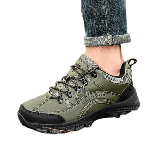 Casual Schuhe Herren Mesh - Plateau Sneaker Herren mit Schnürung Herbst Luftig Sportschuhe Rutschfeste Wanderschuhe Stylish Hallenschuhe Weicher Bequeme Laufschuhe Bergtourenschuhe Sport Shoes for Men von Generic