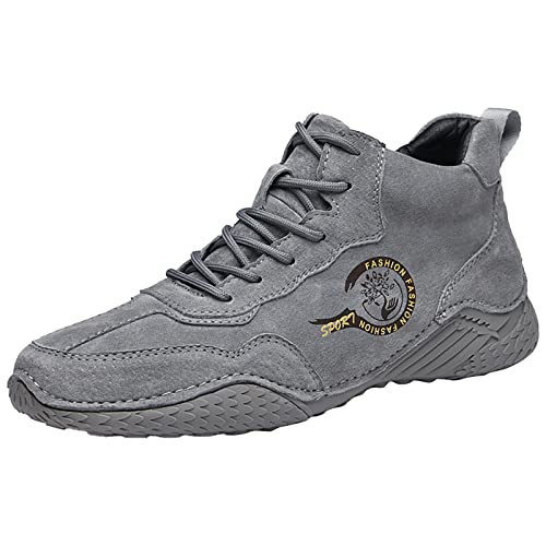 Casual Schuhe Herren Mid - Stylish Sneaker Herren mit Schnürung Weiche Sohle Sportschuhe mit Dämpfung Leicht Atmungsaktiv Turnschuhe Outdoor rutschfeste Laufschuhe Wanderschuhe Alltag Shoes for Men von Generic