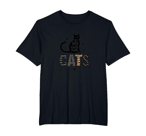 Cats Are My Kind of People - Katzenliebhaber T-Shirt, Herren Große Größen, Schwarz, 3X Tall von Generic