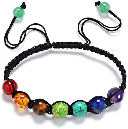 Chakra Reiki Bunte Quarz Perlen Zubehör Halskette Frauen Schmuck Nützlich und attraktiv von Generic